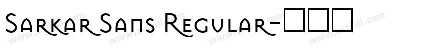 Sarkar Sans Regular字体转换